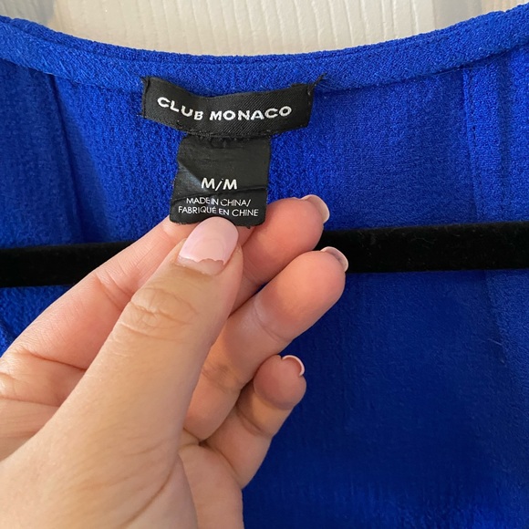 Club Monaco Crepe VNeck Tank - Picture 2 of 3